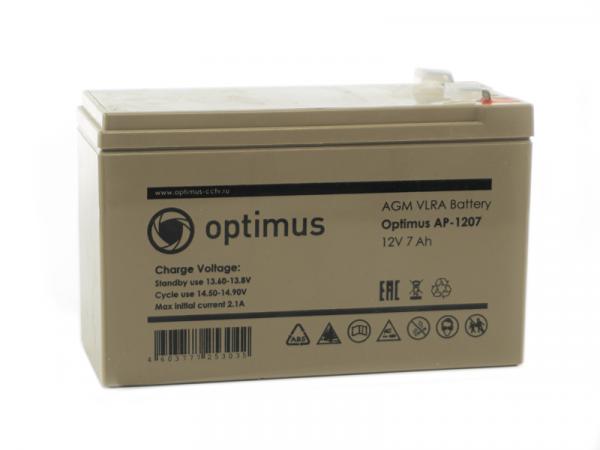 Аккумуляторная батарея Optimus AP-1207 - картинка 1